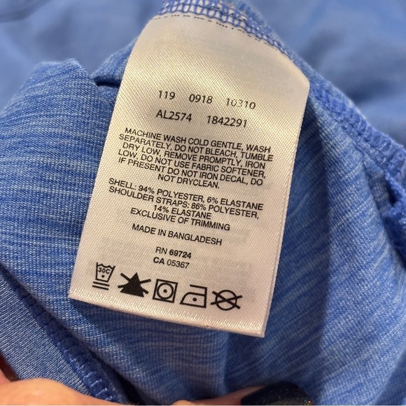 Columbia Women's blue Short Sleeve Cold Shoulder Tunic Top, Athletic Wear XL - Picture 7 of 9